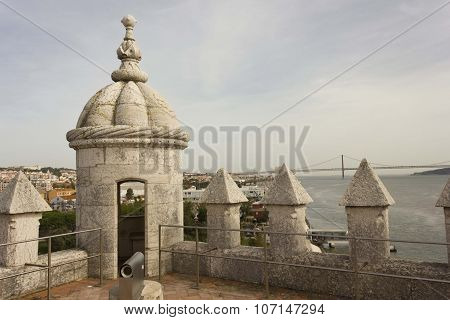 On The Terrace Of Belem Tower