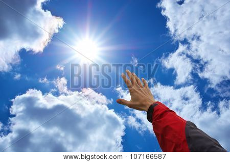 Hand To Sun