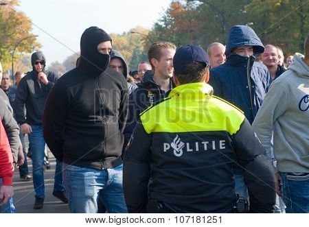 Demonstrating Against Refugee Camp
