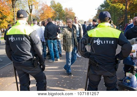 Demonstrating Against Refugee Camp