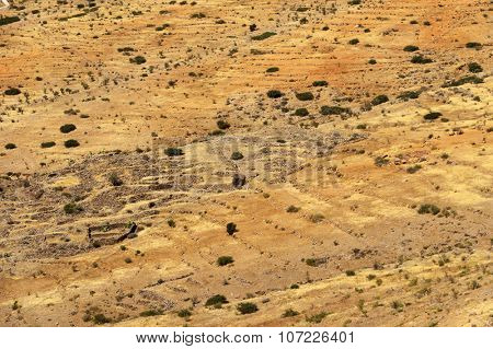 Desert landscape in Antiatlas Mountains, Morocco, Africa
