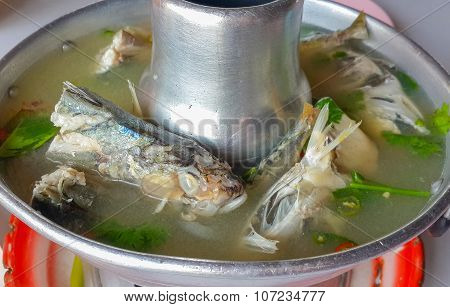 Tomyum pla, fish in hot, sour and spicy soup