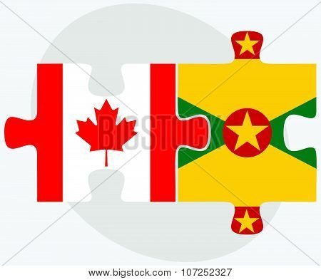 Canada And Grenada Flags