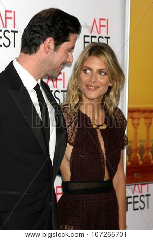 LOS ANGELES - NOV 5:  Melvil Poupaud, Melanie Laurent at the AFI FEST 2015 Presented By Audi Opening Night Premiere of 
