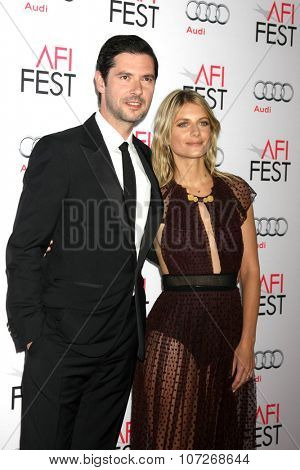 LOS ANGELES - NOV 5:  Melvil Poupaud, Melanie Laurent at the AFI FEST 2015 Presented By Audi Opening Night Premiere of 