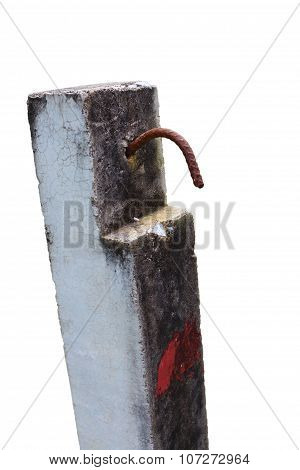 old cement pole