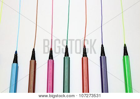 Color Pen With Line