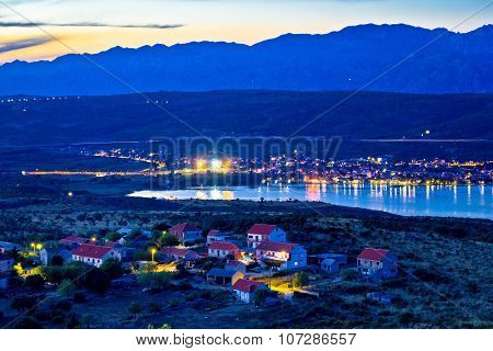 Posedarje Bay And Velebit Mountain Sunset View