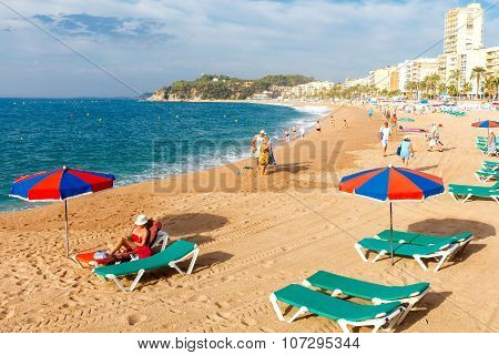 Lloret de mar. City Beach.