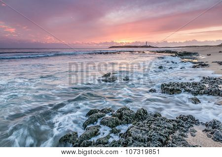 Last lights at Cape Trafalgar, Cadiz, Spain