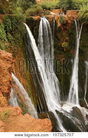 Ouzoud Waterfalls located in the Grand Atlas village of Tanaghmeilt, in the Azilal province in Morocco, Africa