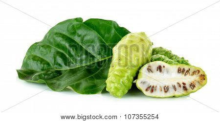Exotic Fruit - Noni Isolated On The White Background