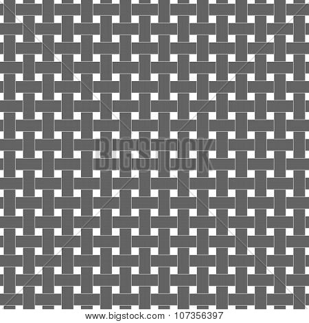 Grey rattan style weave texture pattern