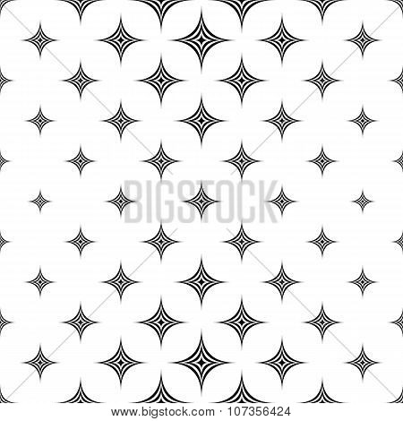 Monochromatic seamless star pattern