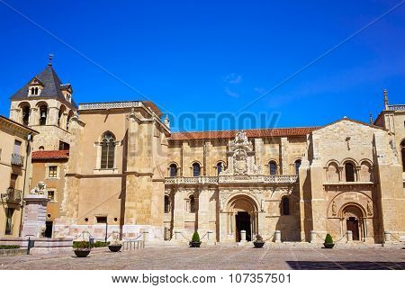 Leon San Isidoro church by the way of saint James at Castilla Spain