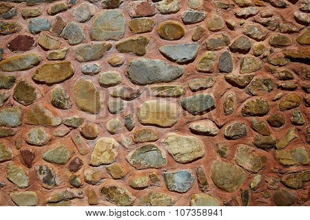 The Way of Saint James stone masonry walls in Redecilla del Camino Castilla Burgos
