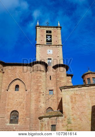Najera Plaza Mayor The way of Saint James in La Rioja of Spain
