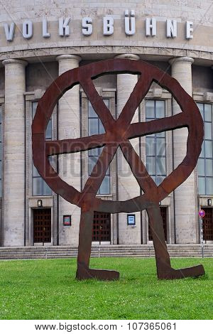 The Volksbuehne Theater At The Rosa-luxemburg-platz, Berlin.