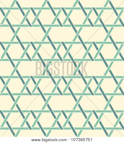 Geometric Seamless Pattern Background With Weave Style.