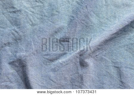 Blue Cotton Texture Oxford Fabric Background