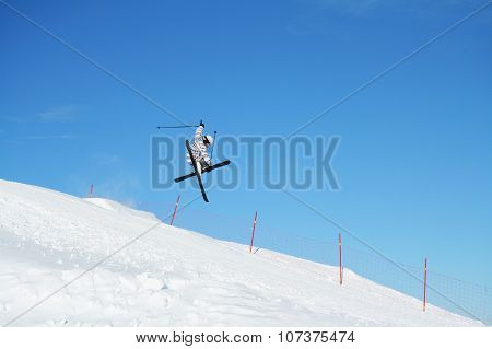 Skiing On The Dolomites, Val Di Fiemme, Italy