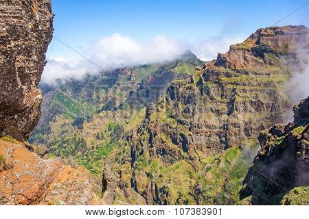 Hiking Tail Passge - Colorful Volcanic Mountain Landscape
