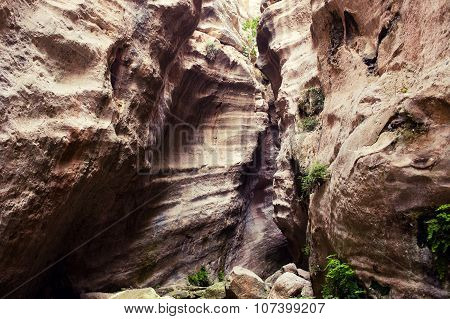 View of the avakas gorge canyon