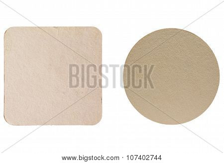 Beermat Drink Coaster Isolated