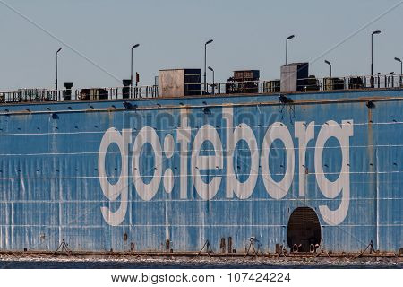 Dock of Gothenburg on a sunny day