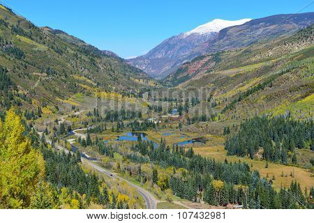 Mt Sopris During Foliage Season In Colorado