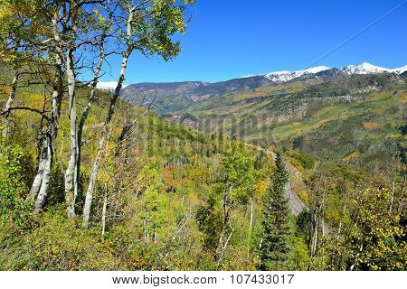 Mt Sopris During Foliage Season In Colorado