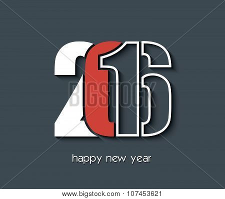 2016 Happy New Year Background For Your Greetings Card