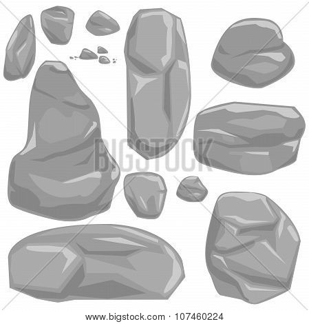 Stones vector set