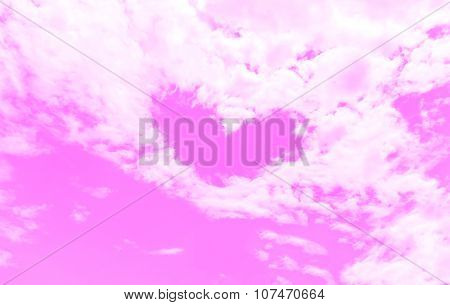 Abstract Colorful Heart on the sky