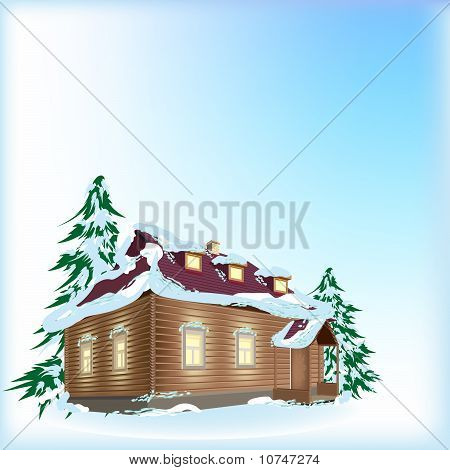 Country house di neve.