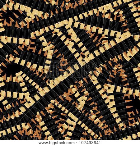 Bandolier Tape Bullets Seamless Pattern. Military Background. Bullets For Automatic Texture. Cartrid
