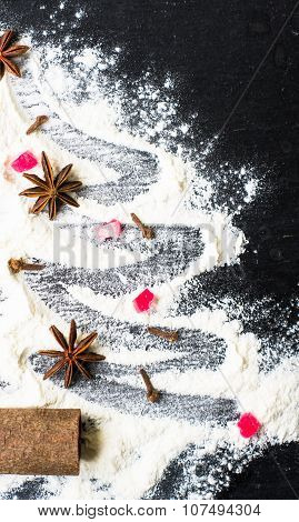 Christmas Tree With Spices
