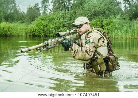 crossing the river