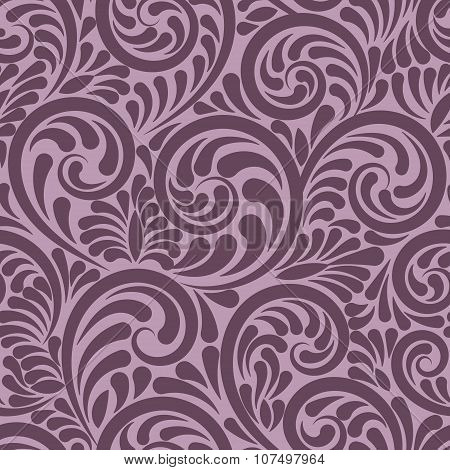 Swirls and curls seamless abstract background