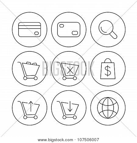 online shoppin icons