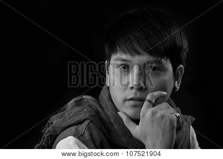 Portrait Of Asian Young Man