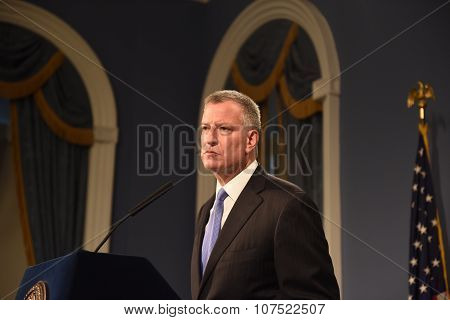 Mayor holds city hall press conference