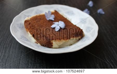 Turkish national dish kazan dibi rice pudding