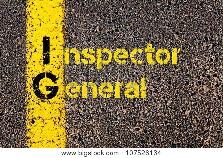 Business Acronym Ig As Inspector General