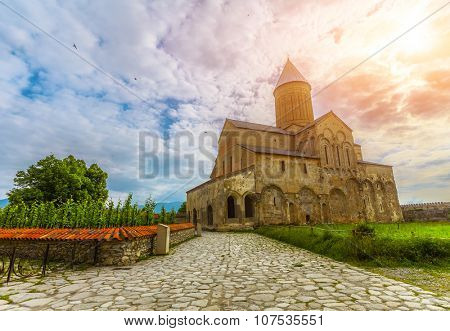 Alaverdi cathedral in Kakheti region, Georgia