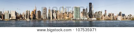 Skyline Of New York Seen From East River