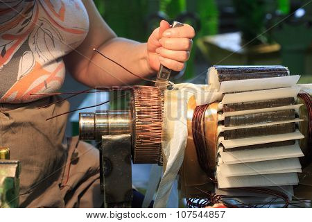 Stator of a big electric motor