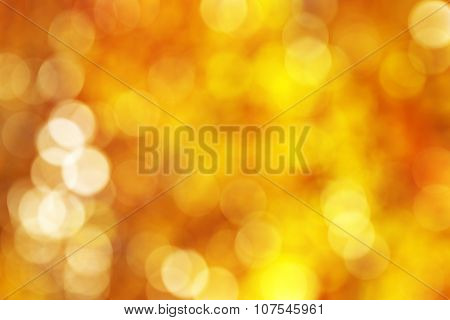 Abstact golden, yellow, orange circle bokeh background
