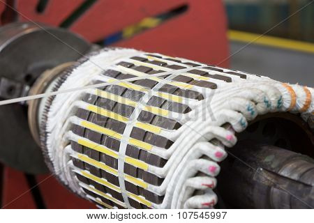 Stator of a big electric motor
