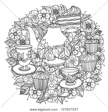With elements of time for tea